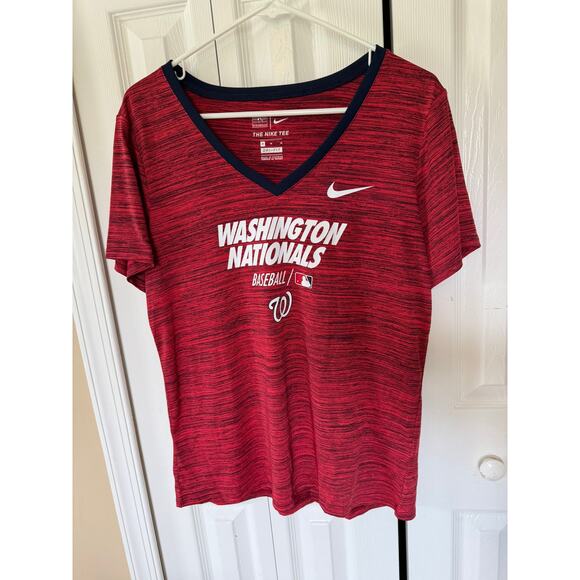 Nike MLB Authentic Washington Nationals Dri-Fit Short Sleeve Shirt Women's M - Picture 1 of 9